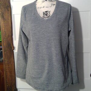 Tekgear Women's Grey V-Neck Sweater (Size L)